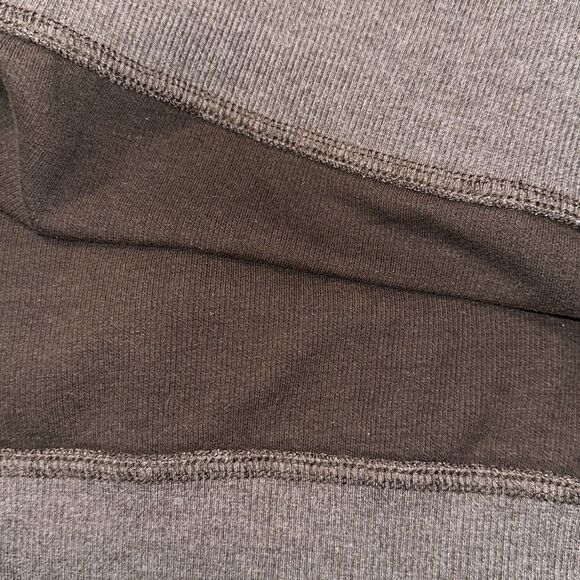 Van Heusen L Cotton Blend Brown Quarter Zip Knit Mock Neck Sweater - Picture 10 of 12